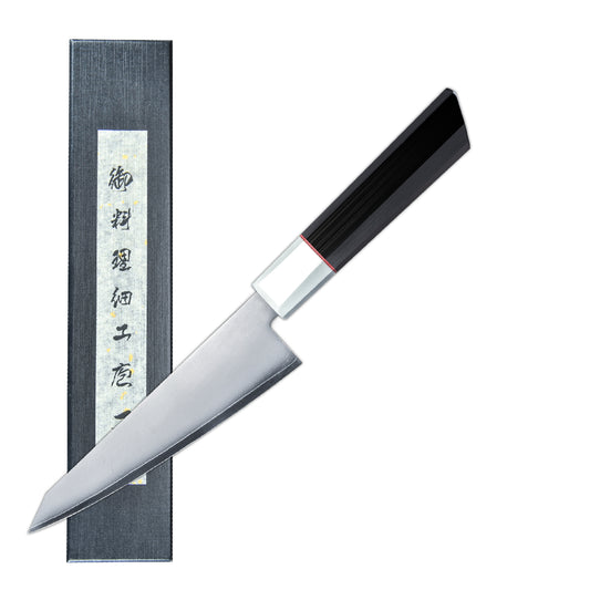 6.5 Inch Japanese Honesuki Sabaki Knife San Mai Steel Blade with Core 9Cr18Mov Stainless Steel and G10 Glass Fiber Handle 165mm